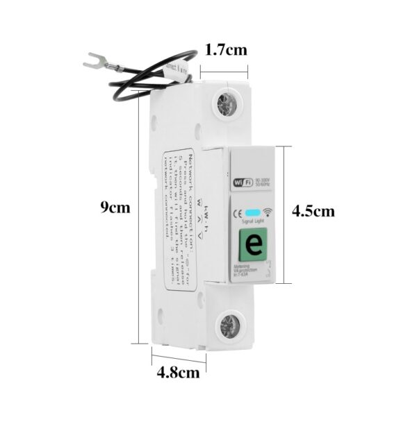 1P 63A Smart Geyser Timer WIFI Circuit Breaker Power Monitoring